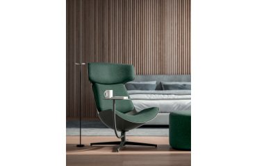 CLEO Anthracite Lounge Chair