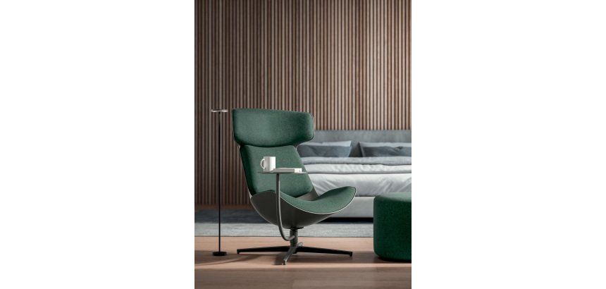 CLEO Lounge-Sessel Anthrazit