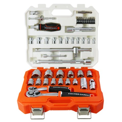 Coffret de serrage 1/4" 46 pièces
