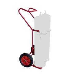 Diable porte-bouteilles acier 250 kg bavette fixe profondeur 280 mm roue caoutchouc
