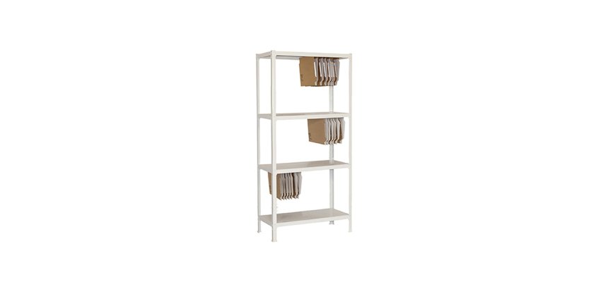 Estantería File Click Plus 4/360 blanco Simón Rack An 100 x Alt 160 x Fon 36 cm