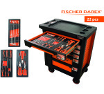 Servante équipée de 22 outils avec 3 modules