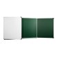 Tableau triptyque scolaire mixte intérieur émaillé vert extérieur émaillé blanc
