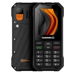 Hammer 6 4G 2,4" VoLTE Black Teléfono Ultrarresistente.