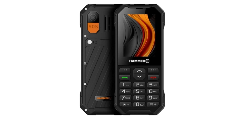 Hammer 6 4G 2,4" VoLTE Black Teléfono Ultrarresistente.