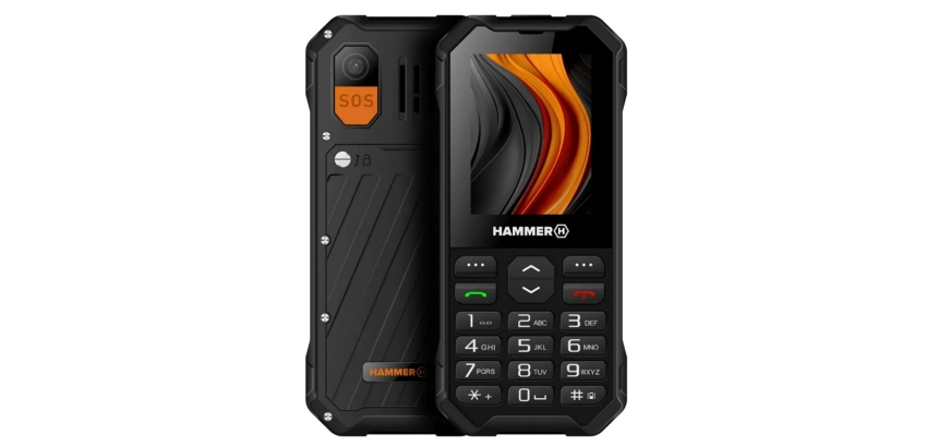 Hammer 6 4G 2,4" VoLTE Black Teléfono Ultrarresistente.