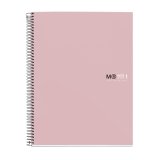 Notebook The Original, Couverture rigide, A4, lignes horizontales, 80 feuilles de 1 couleur, Miquelrius, Sable.

