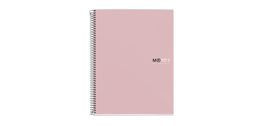 Notebook The Original, Couverture rigide, A4, lignes horizontales, 80 feuilles de 1 couleur, Miquelrius, Sable.
