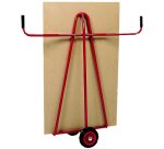 Chariot porte-panneaux 300 kg 600 x 200 mm poignée fixe roue caoutchouc