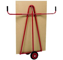 Chariot porte-panneaux 300 kg 600 x 200 mm poignée fixe roue caoutchouc