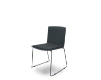 Sillas Opti523 PVC negro asiento tela color negro - Pack de 5