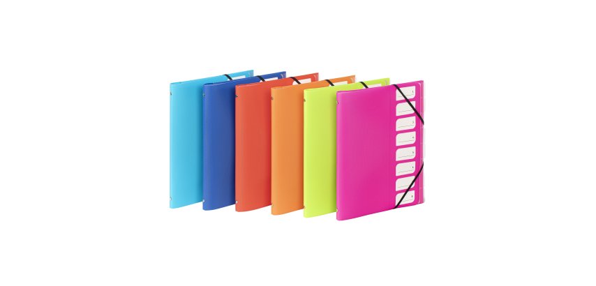 Trieur 8 compartiments A4 - polypropylène - FEEL'EASY VIQUEL - coloris assortis