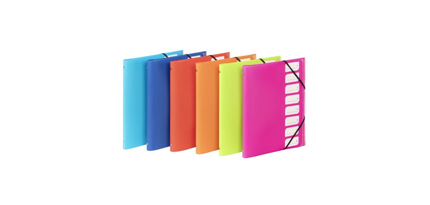 Trieur 8 compartiments A4 - polypropylène - FEEL'EASY VIQUEL - coloris assortis
