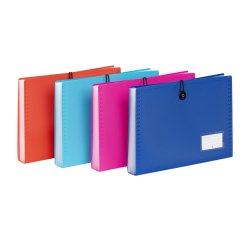 Trieur extensible 8 compartiments A4 - polypropylène - FEEL'EASY VIQUEL - coloris assortis
