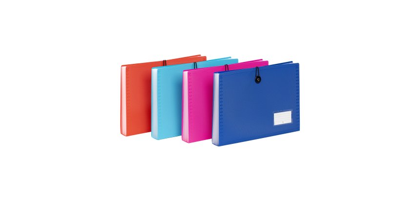 Trieur extensible 8 compartiments A4 - polypropylène - FEEL'EASY VIQUEL - coloris assortis