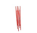Barriere extensible de regard acier rouge/blanc