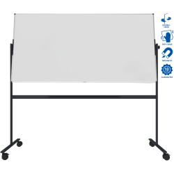 Tableau blanc rotatif laqué UNITE 100x200cm - Legamaster