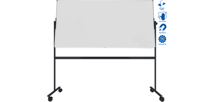 Tableau blanc rotatif laqué UNITE 100x200cm - Legamaster