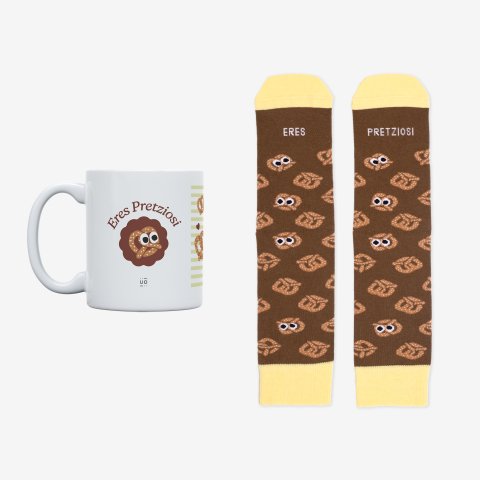 Kit Taza + Calcetines "Eres pretziosi" talla 36-41