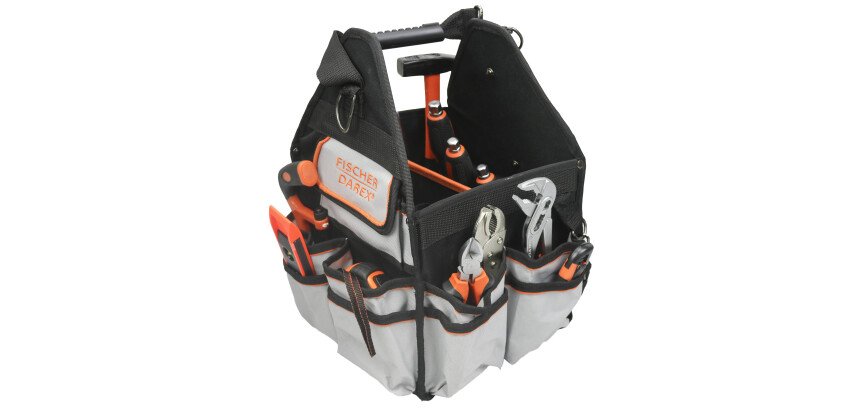 Sacoche à outils textile 11L équipée 36 outils  - 19 x 19 x 39cm