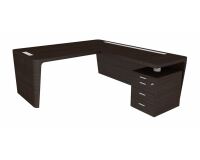 Bureau d'angle direction Xennon L.190 x P.220 avec retour sur caisson
