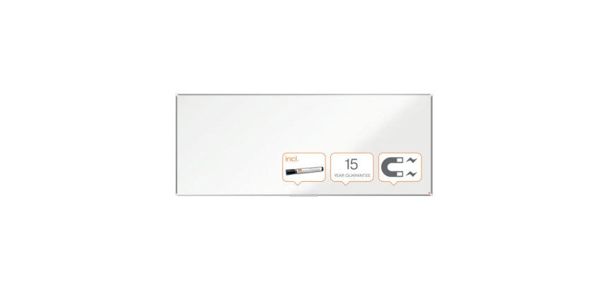 Pizarra NOBO Premium Plus acero lacado3000x1200mm, blanco

