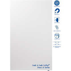 Tableau blanc émaillé XL WALL-UP 200x120cm - Legamaster