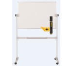 Pizarra volteable movil Ayda blanca melaminada 1065X750