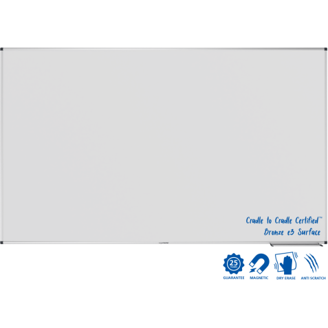 Tableau blanc émaillé UNITE PLUS 120x200cm - Legamaster