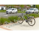 Râtelier sur 2 niveaux cote à cote pour 4 vélos