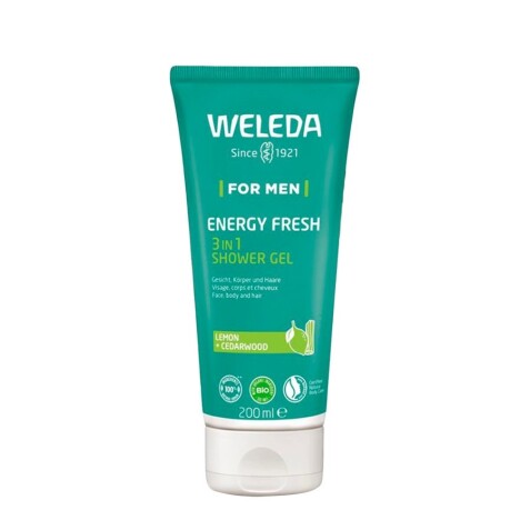 Weleda Gel Douche Energy Fresh 3en1 pour Homme 200ML