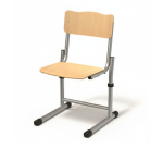 Adjustable sled chair Fabiano beech - Size 3 to 6 - Kindergarten to primary school (K3/P6)