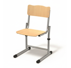 Chaise luge réglable Fabiano hêtre - Taille 3 à 6 - Ecole maternelle  à primaire (M3/P6)