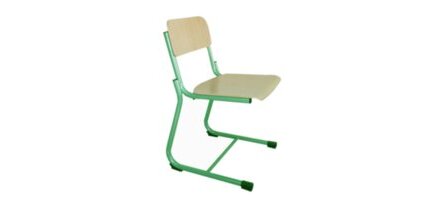 Chaise école luge Fabiano hêtre - Taille T4 pour primaire (P1/P2)