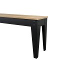 Banc bois et métal