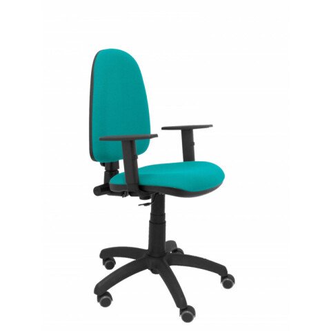 Ayna brazos regulables ruedas parquet tapizado - Verde claro