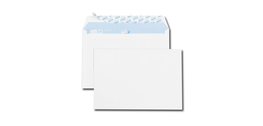 Enveloppe 162 x 229 mm GPV 90 g sans fenêtre blanche - Boîte de 500