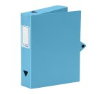 Boîte de classement plastique ViQuel Class Doc - Essentiel Recycle - dos 6 cm - turquoise