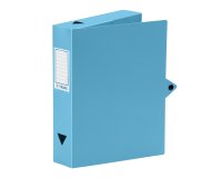 Boîte de classement plastique ViQuel Class Doc - Essentiel Recycle - dos 6 cm - turquoise