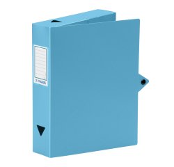 Boîte de classement plastique ViQuel Class Doc - Essentiel Recycle - dos 6 cm - turquoise