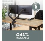 Brazo para monitor doble Eppa™ Negro Fellowes