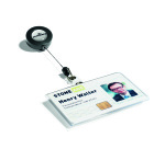 Porte-badge pour 1 carte de société avec enrouleur - Format horizontal - Boîte de 10