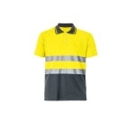 Polo alta visibilidad bicolor manga corta