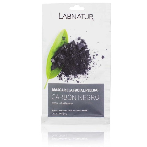 Mascarilla Facial Peeling Carbón Negro 10ml Labnatur