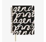 Agenda Anual 2026 "Noir" Semana Vista