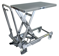Table élévatrice manuelle inox 304 Bishamon® 150 kg