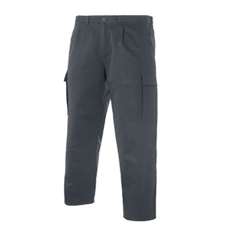 Pantalón mutibolsillos algodón/poliéster talla 40 gris
