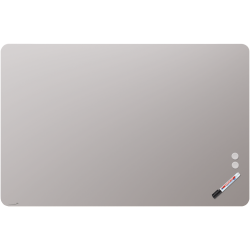 Tableau en verre mat 100x150cm - Warm Grey - Coin Arrondi - Legamaster