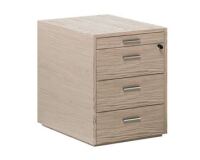Xennon Mobile Unit - 3 Drawers and Pencil Tray - Elm