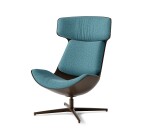 CLEO Lounge-Sessel mit Aluminiumgestell in Bronze-Farbe
